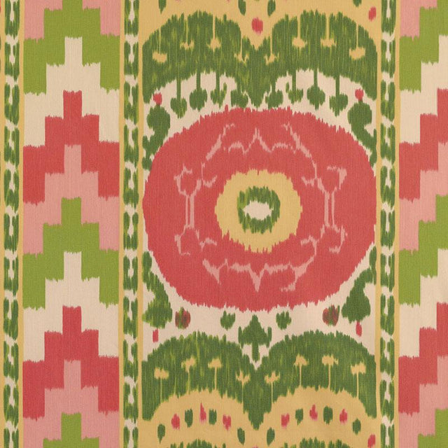 Schumacher Samarkand Ikat II Watermelon 176063 Ikat Collection Indoor Upholstery Fabric