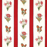Schumacher Servilia Stripe Red 179641 Schumacher Classics Collection Indoor Upholstery Fabric