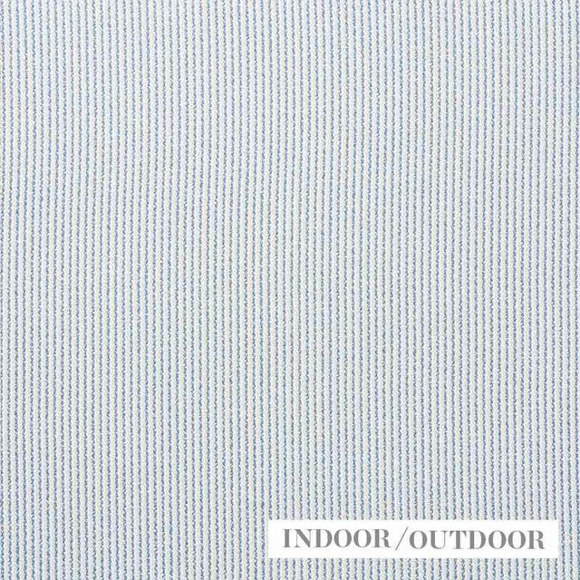 Schumacher Shoreline Stripe Sky 73852 Indoor / Outdoor Linen Collection Upholstery Fabric