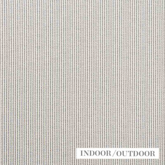Schumacher Shoreline Stripe Stone 73850 Indoor / Outdoor Linen Collection Upholstery Fabric
