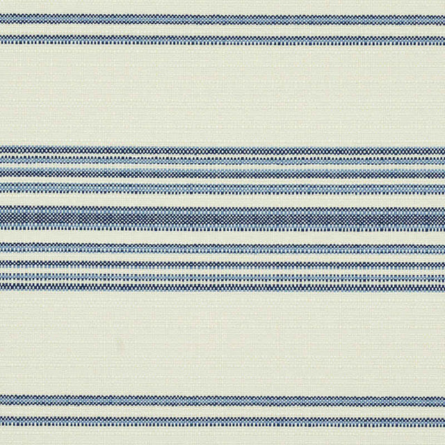 Schumacher Solana Stripe Navy 79330 Indoor / Outdoor Prints and Wovens Collection Upholstery Fabric