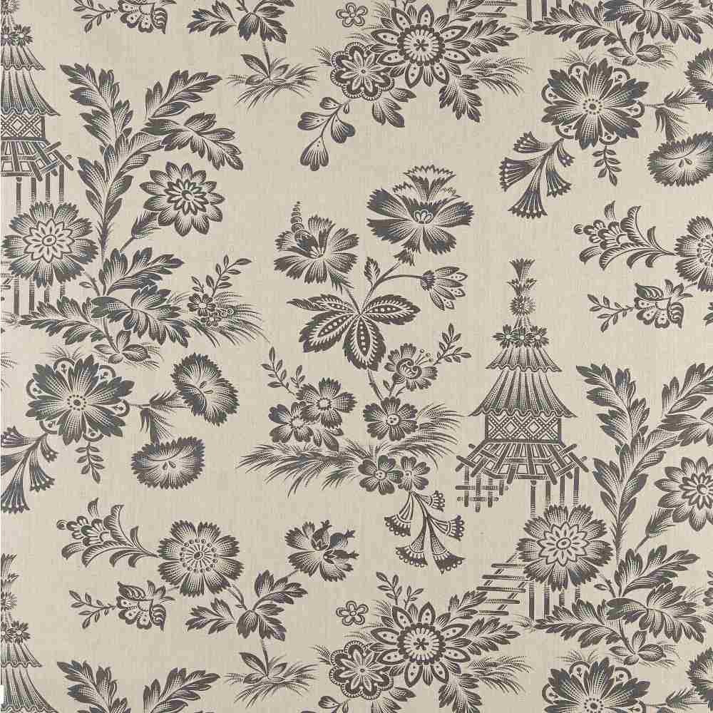 Schumacher Song Garden Greige 175750 Schumacher Classics Collection Indoor Upholstery Fabric