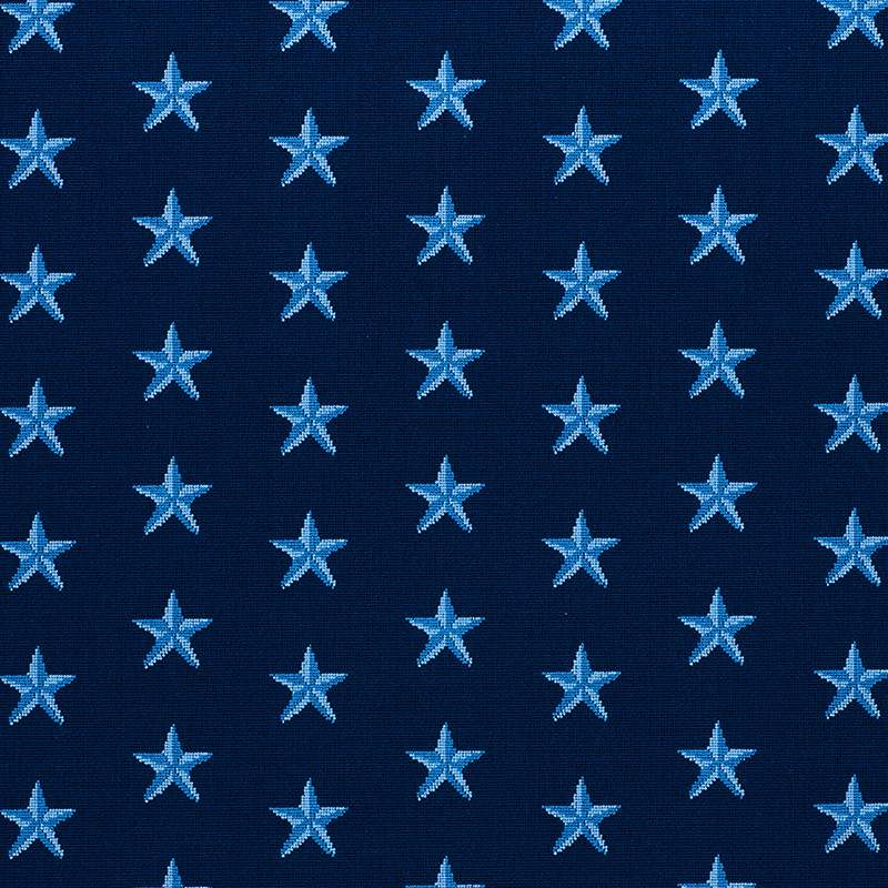 Schumacher Star Epingle Blue 77421 Cut and Patterned Velvets Collection Indoor Upholstery Fabric