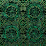 Schumacher Suzani Strie Velvet Emerald 77641 Cut and Patterned Velvets Collection Indoor Upholstery Fabric