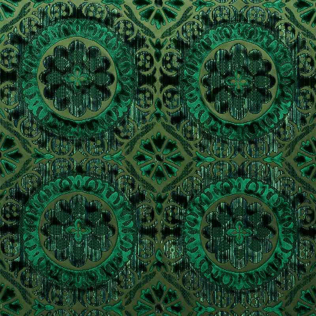 Schumacher Suzani Strie Velvet Emerald 77641 Cut and Patterned Velvets Collection Indoor Upholstery Fabric