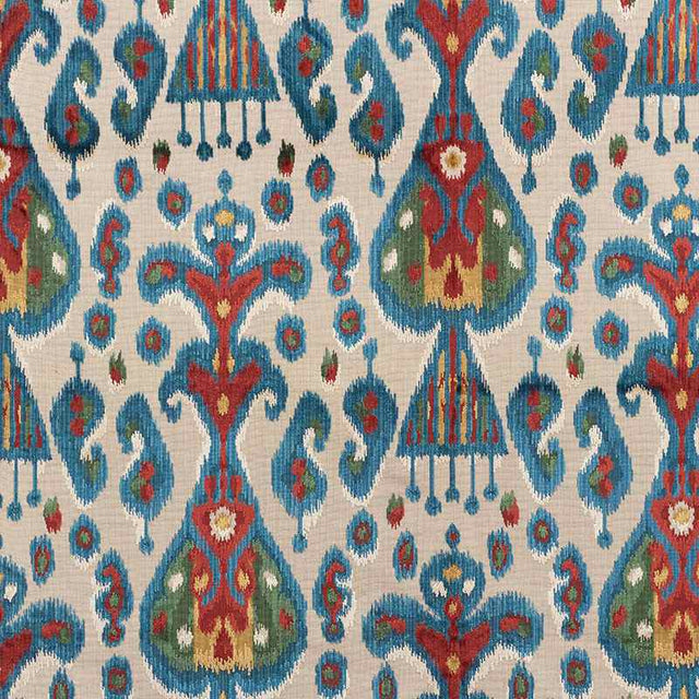 Schumacher Tabriz Ikat Velvet Multi 73930 Cut and Patterned Velvets Collection Indoor Upholstery Fabric