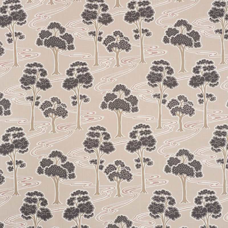 Schumacher Tree River Blush 176740 Schumacher Classics Collection Indoor Upholstery Fabric