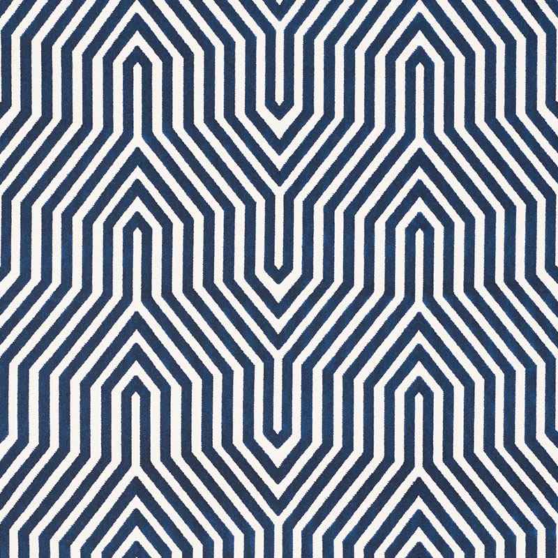 Schumacher Vanderbilt Velvet Bleu 66194 Cut and Patterned Velvets Collection Indoor Upholstery Fabric