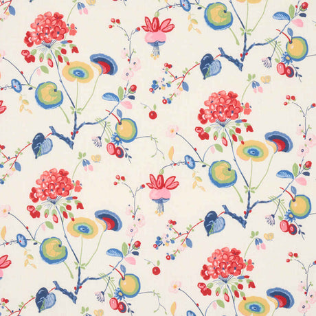 Schumacher Vasily Linen Multi 180080 Schumacher Classics Collection Indoor Upholstery Fabric