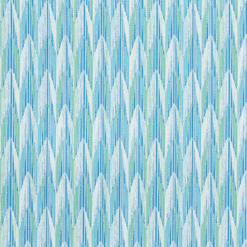 Schumacher Verdant Aqua and Lea75910 Indoor / Outdoor Prints and Wovens Collection Upholstery Fabric