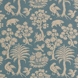 Schumacher Woodland Silhouette Cadet 176174 Schumacher Classics Collection Indoor Upholstery Fabric