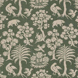 Schumacher Woodland Silhouette Moss 176173 Schumacher Classics Collection Indoor Upholstery Fabric
