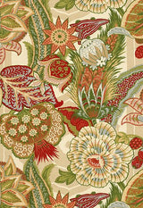 Schumacher Zanzibar Linen Print Melon 173521 Schumacher Classics Collection Indoor Upholstery Fabric