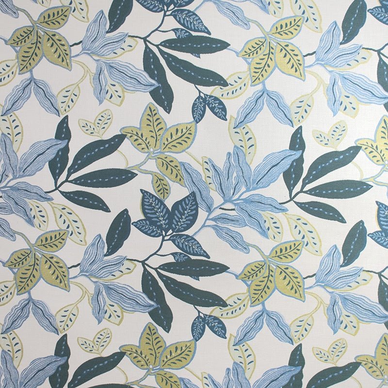 Silver State Alaxi Sunbrella Ferngully Cornflower New South Collection Upholstery Fabric