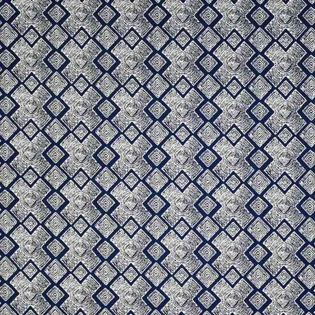Sample of Silver State Sunbrella Cape Town Indigo Roman Holidays Collection Upholstery Fabric