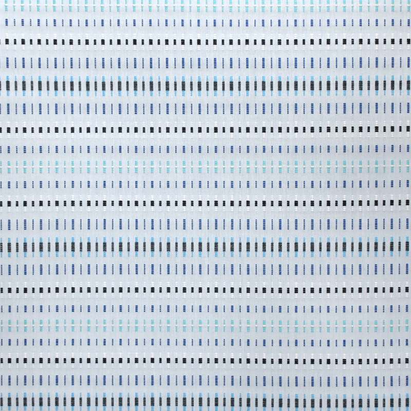 Sample of Silver State Sunbrella Cityscape Skyline Metropolis Collection Upholstery Fabric