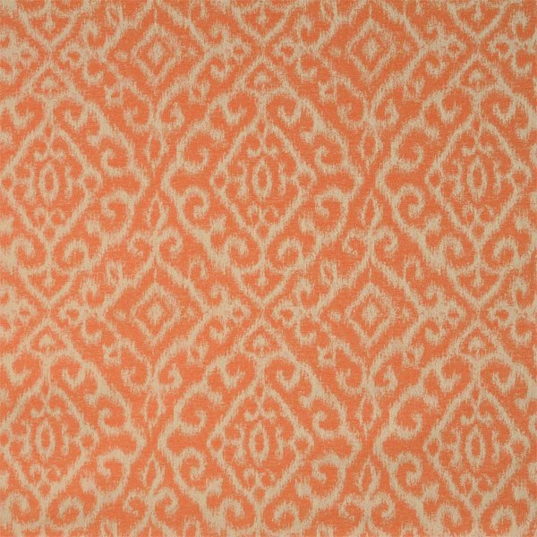 Sample of Silver State Sunbrella Macau Tangerine Savannah Collection Upholstery Fabric