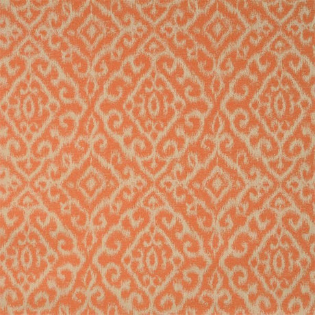 Sample of Silver State Sunbrella Macau Tangerine Savannah Collection Upholstery Fabric