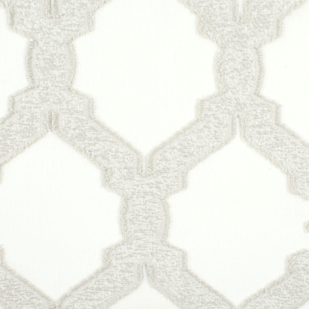Sample of Stout Arden Dove 3 Color My Window Collection Drapery Fabric