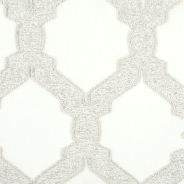Sample of Stout Arden Dove 3 Color My Window Collection Drapery Fabric