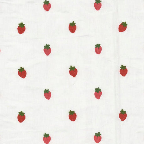 Sample of Stout Azle Strawberry 1 Rainbow Library Collection Multipurpose Fabric