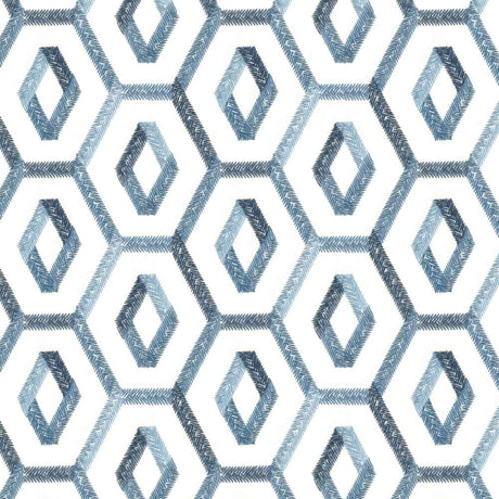 Sample of Stout Chuckle Denim 2 Rainbow Library Collection Multipurpose Fabric