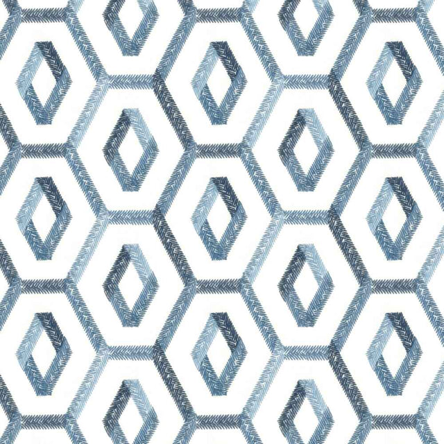 Sample of Stout Chuckle Denim 2 Rainbow Library Collection Multipurpose Fabric