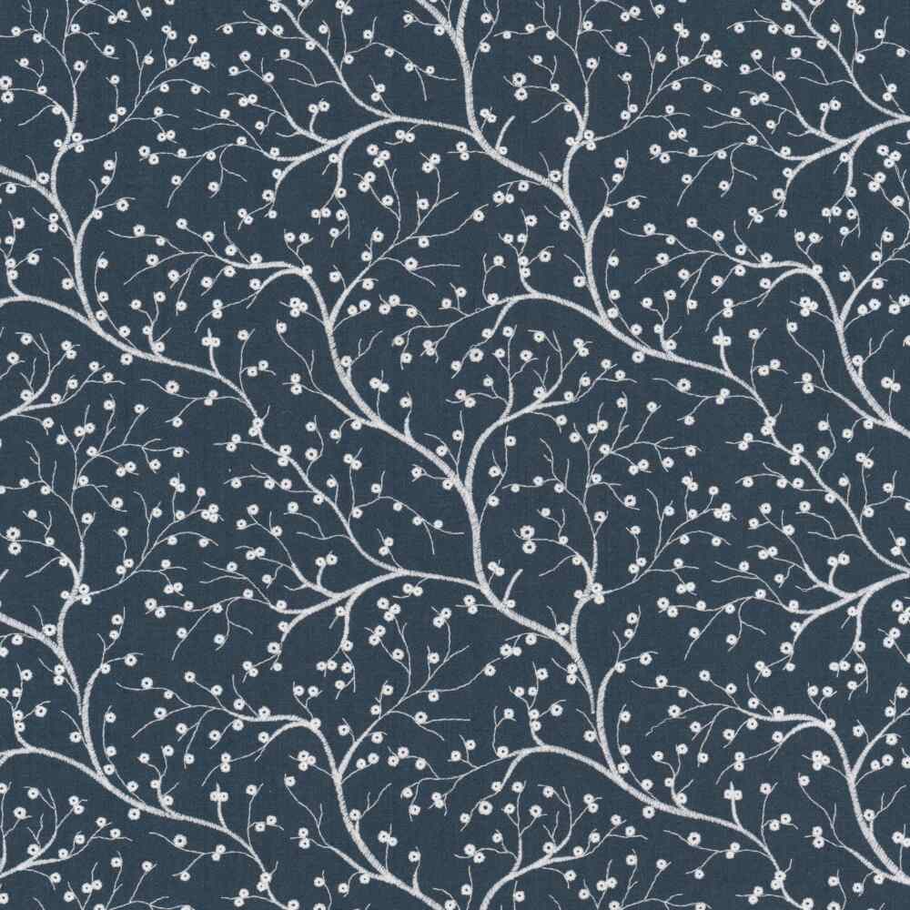 Sample of Stout Crumpet Indigo 2 Rainbow Library Collection Multipurpose Fabric