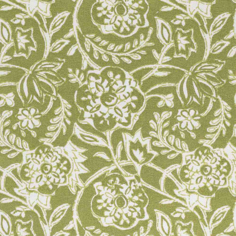 Sample of Stout Dabster Olive 2 Rainbow Library Collection Multipurpose Fabric