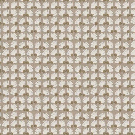 Sample of Stout Daisypatch Sandstone 7834-1 Bassett McNab Collection Multipurpose Fabric