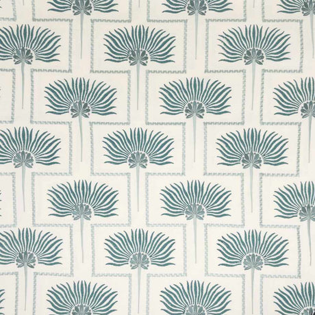 Sample of Stout Desoto Turquoise 2 Rainbow Library Collection Multipurpose Fabric