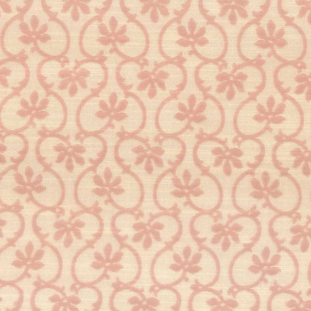 Sample of Stout Floral Scroll 7615-05 Bassett McNab Collection Multipurpose Fabric