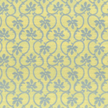 Sample of Stout Floral Scroll 7615-09 Bassett McNab Collection Multipurpose Fabric