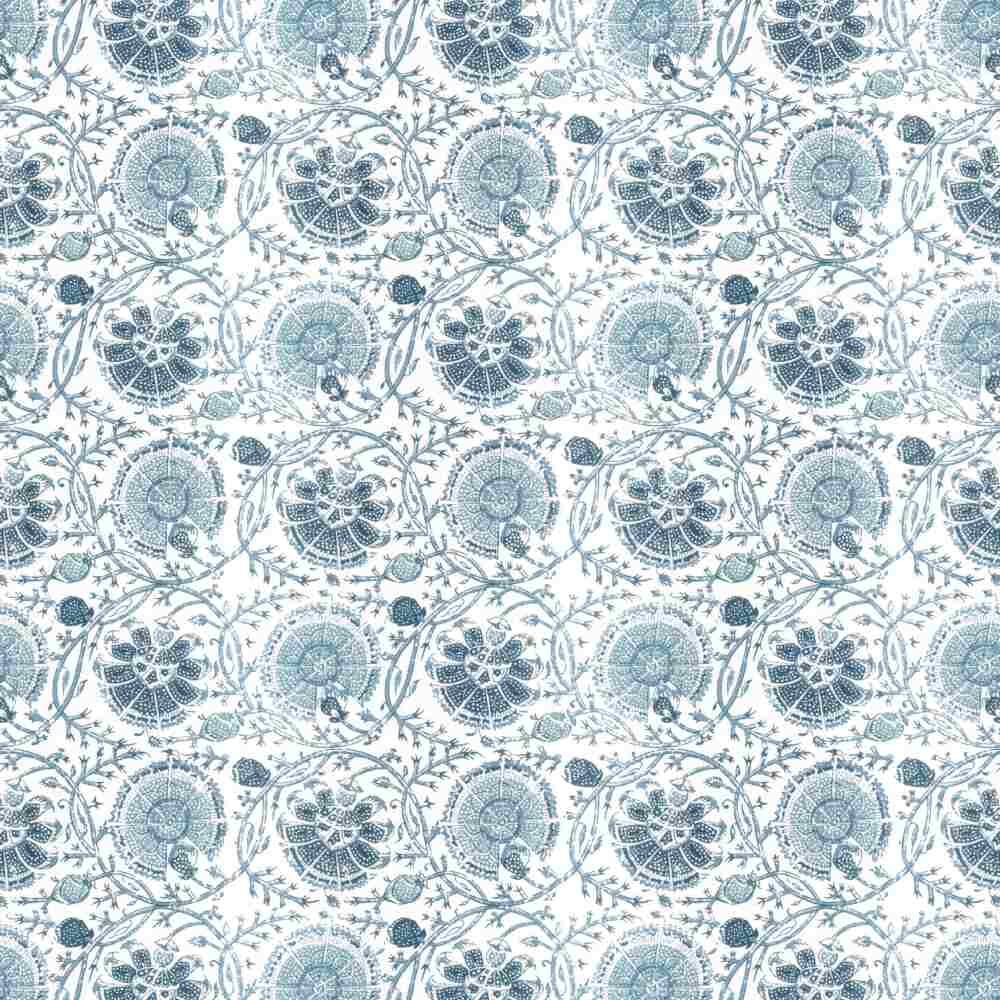 Sample of Stout Gibertini Blue 2 Rainbow Library Collection Multipurpose Fabric