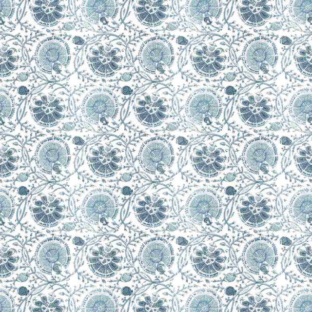 Sample of Stout Gibertini Blue 2 Rainbow Library Collection Multipurpose Fabric
