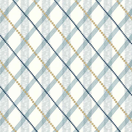 Sample of Stout Gleam Blue 1 Rainbow Library Collection Multipurpose Fabric
