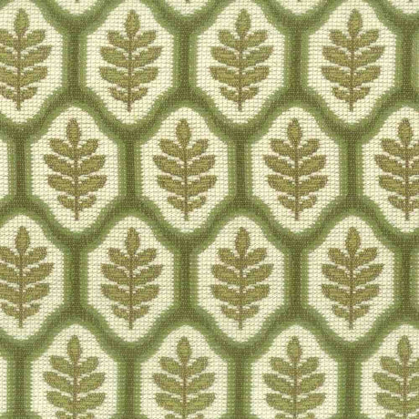 Sample of Stout Grospoint Leaf 7685-15 Bassett McNab Collection Upholstery Fabric