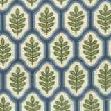 Sample of Stout Grospoint Leaf 7685-4 Bassett McNab Collection Upholstery Fabric