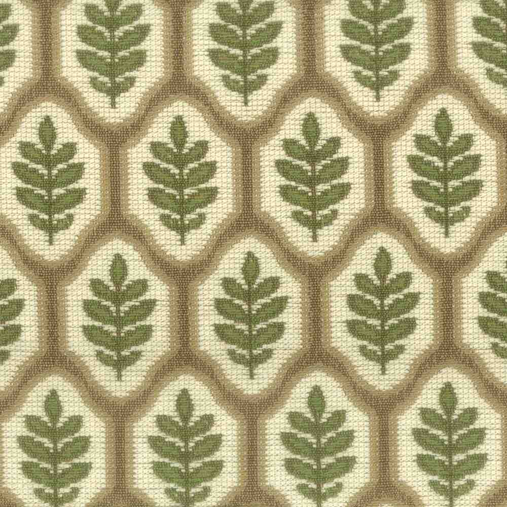 Sample of Stout Grospoint Leaf 7685-7 Bassett McNab Collection Upholstery Fabric