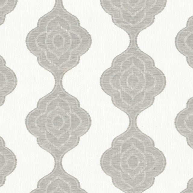Sample of Stout Imporo Grey 3 Color My Window Collection Drapery Fabric