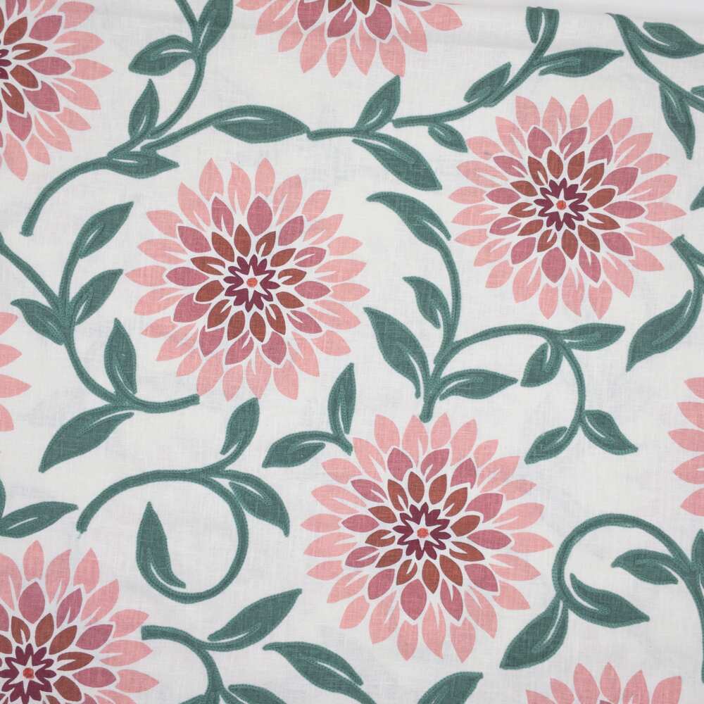 Sample of Stout Jeanette Flamingo 1 Comfortable Living Collection Multipurpose Fabric