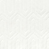 Sample of Stout Maam White 1 Color My Window Collection Multipurpose Fabric