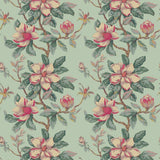 Sample of Stout Magnolia Grandiflora  7460-15 Bassett McNab Collection Multipurpose Fabric
