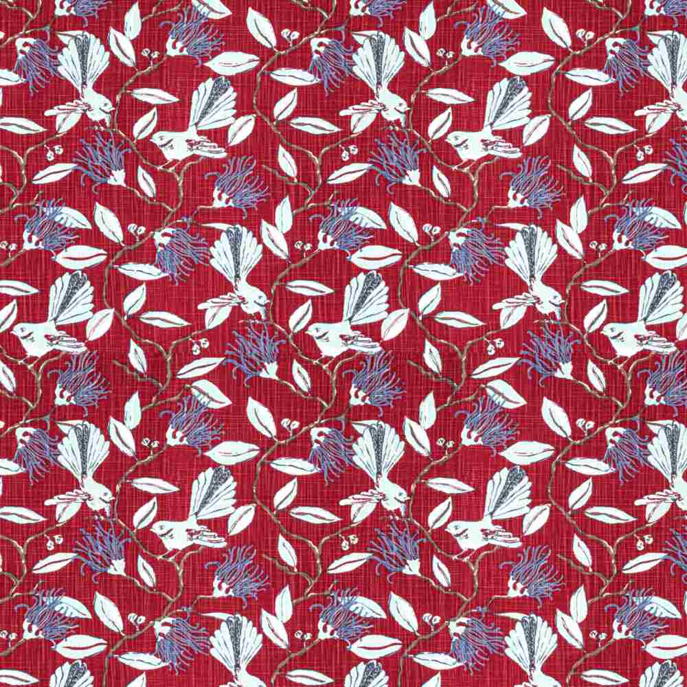 Sample of Stout Onlooker Red 5 Comfortable Living Collection Multipurpose Fabric