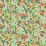 Sample of Stout Oriental Sage 7224-15 Bassett McNab Collection Multipurpose Fabric