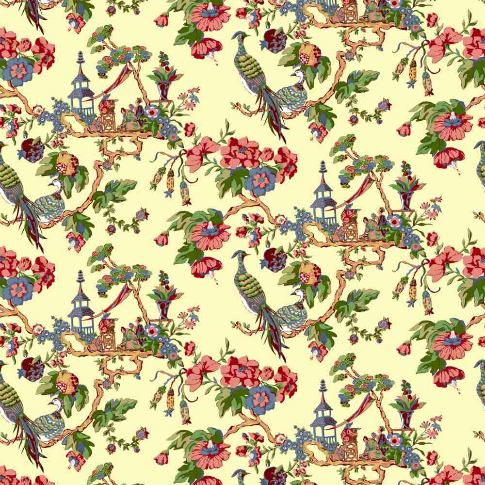 Sample of Stout Oriental Sage 7224-3 Bassett McNab Collection Multipurpose Fabric