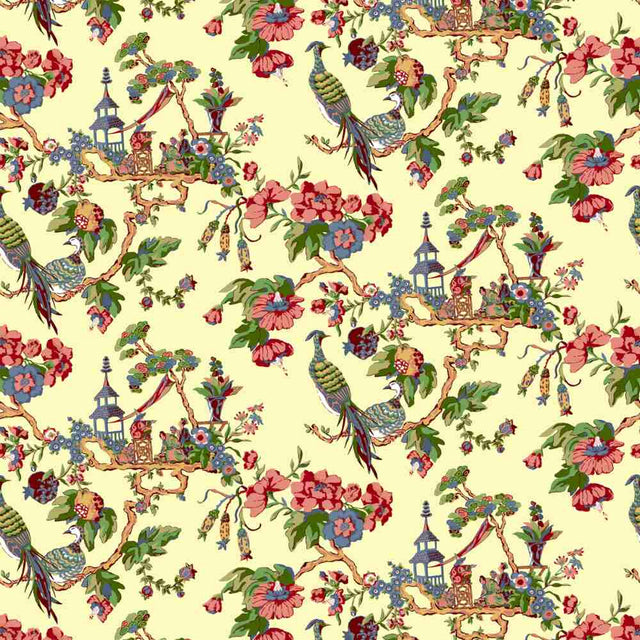 Sample of Stout Oriental Sage 7224-3 Bassett McNab Collection Multipurpose Fabric