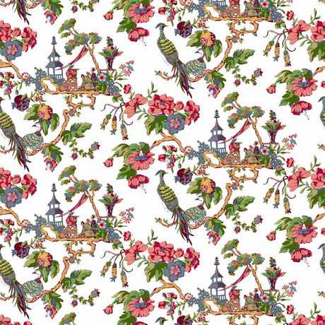 Sample of Stout Oriental Sage 7224-7 Bassett McNab Collection Multipurpose Fabric