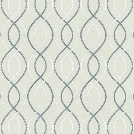 Sample of Stout Placido Charcoal 5 Color My Window Collection Multipurpose Fabric