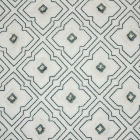 Sample of Stout Pongo Turquoise 1 Color My Window Collection Drapery Fabric
